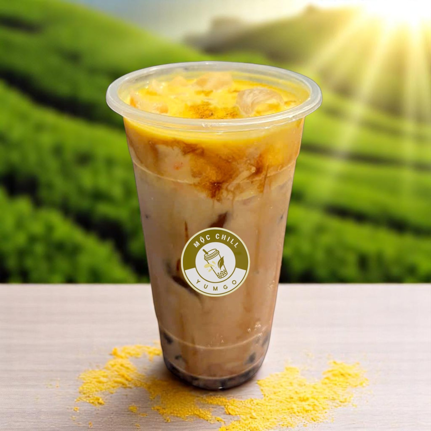 Trà sữa kem trứng khè