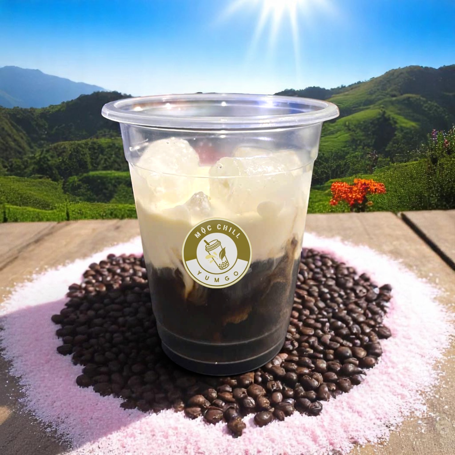 Cafe đen muối hồng