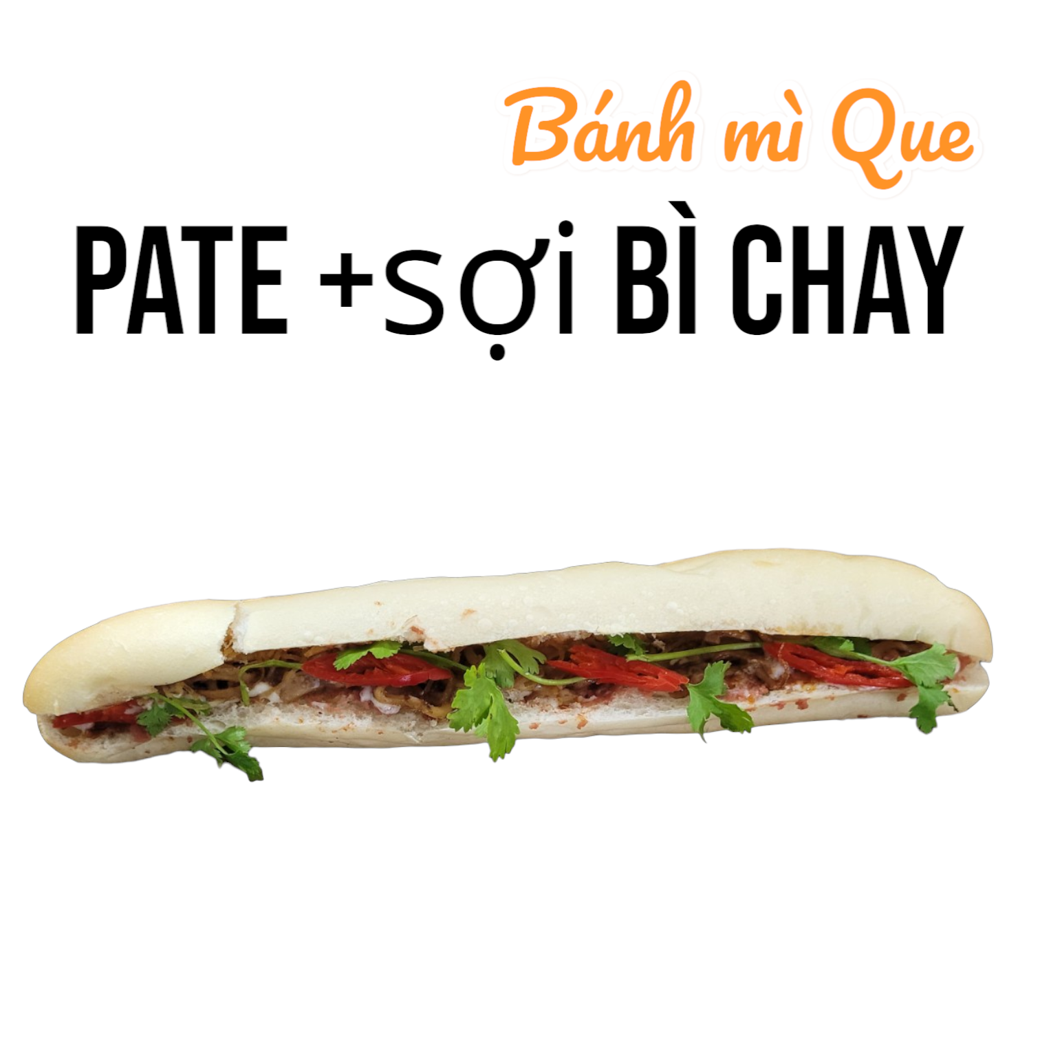 [Ăn chay] Bánh mì Que Pate sợi Bì Chay