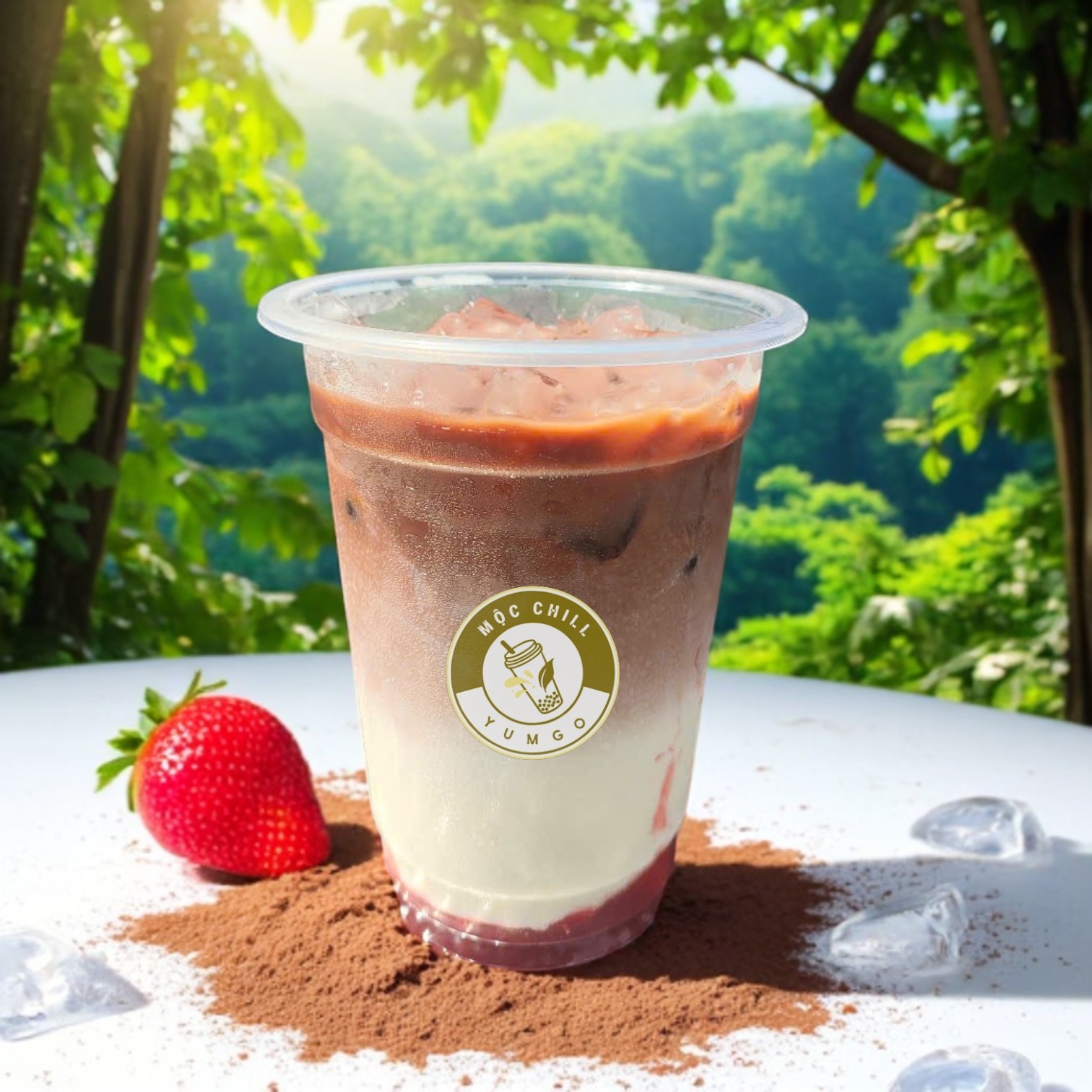 Latte Cacao Dâu