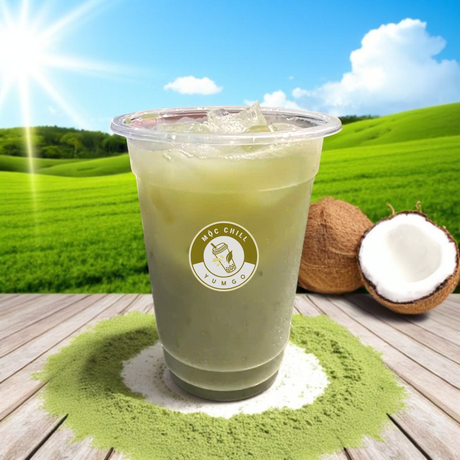 Matcha Sữa dừa