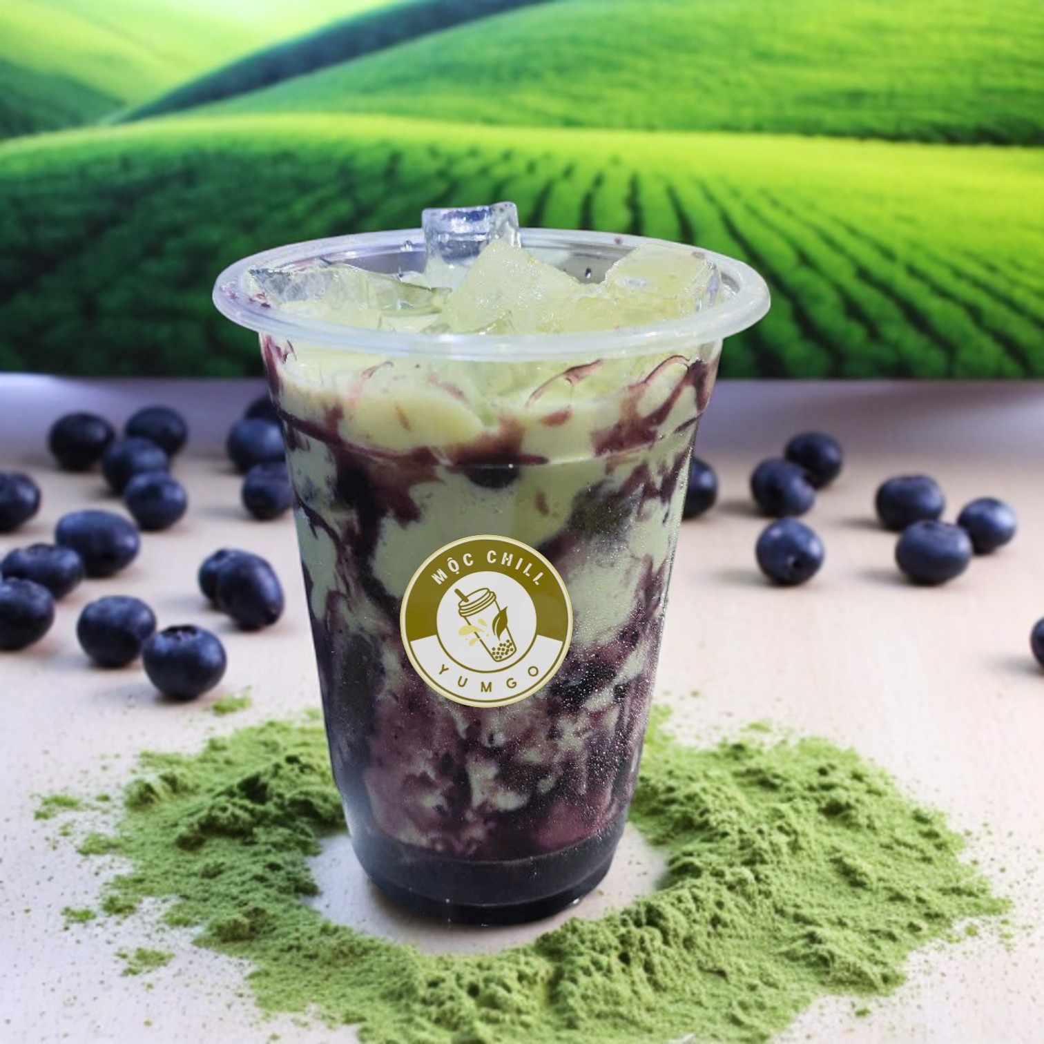 Matcha Việt Quất sữa tươi