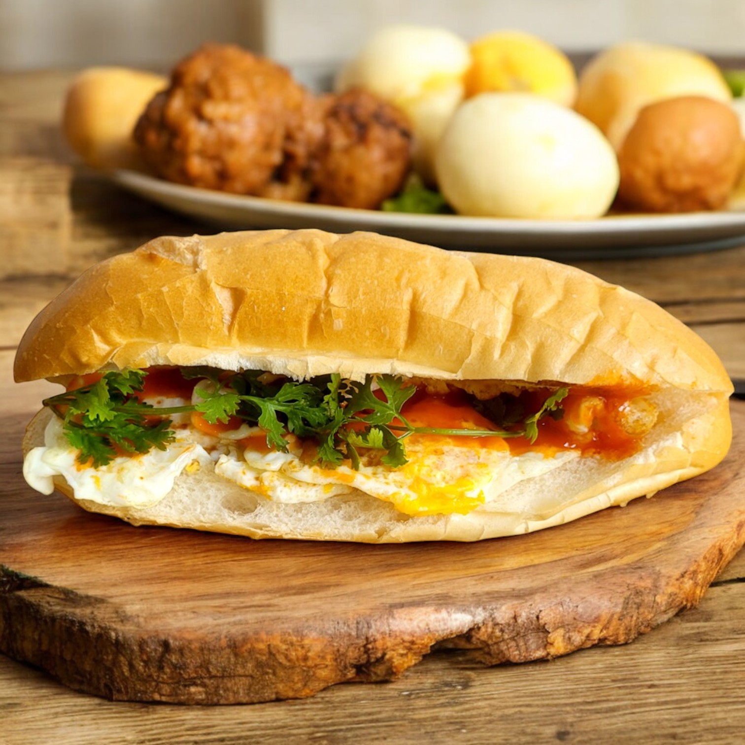 Bánh mì Xíu Mại Trứng