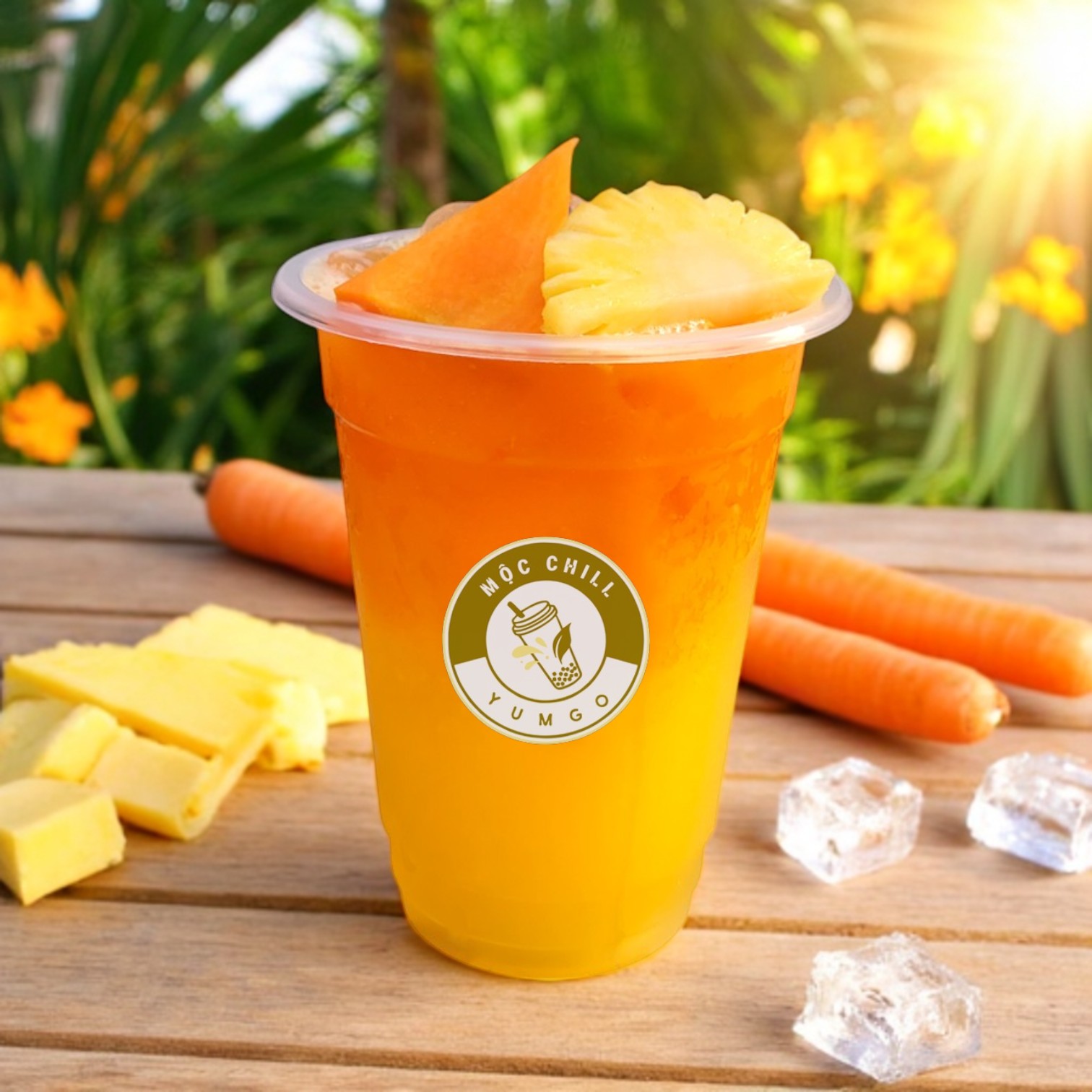 Ép Dứa (Thơm) Cà rốt