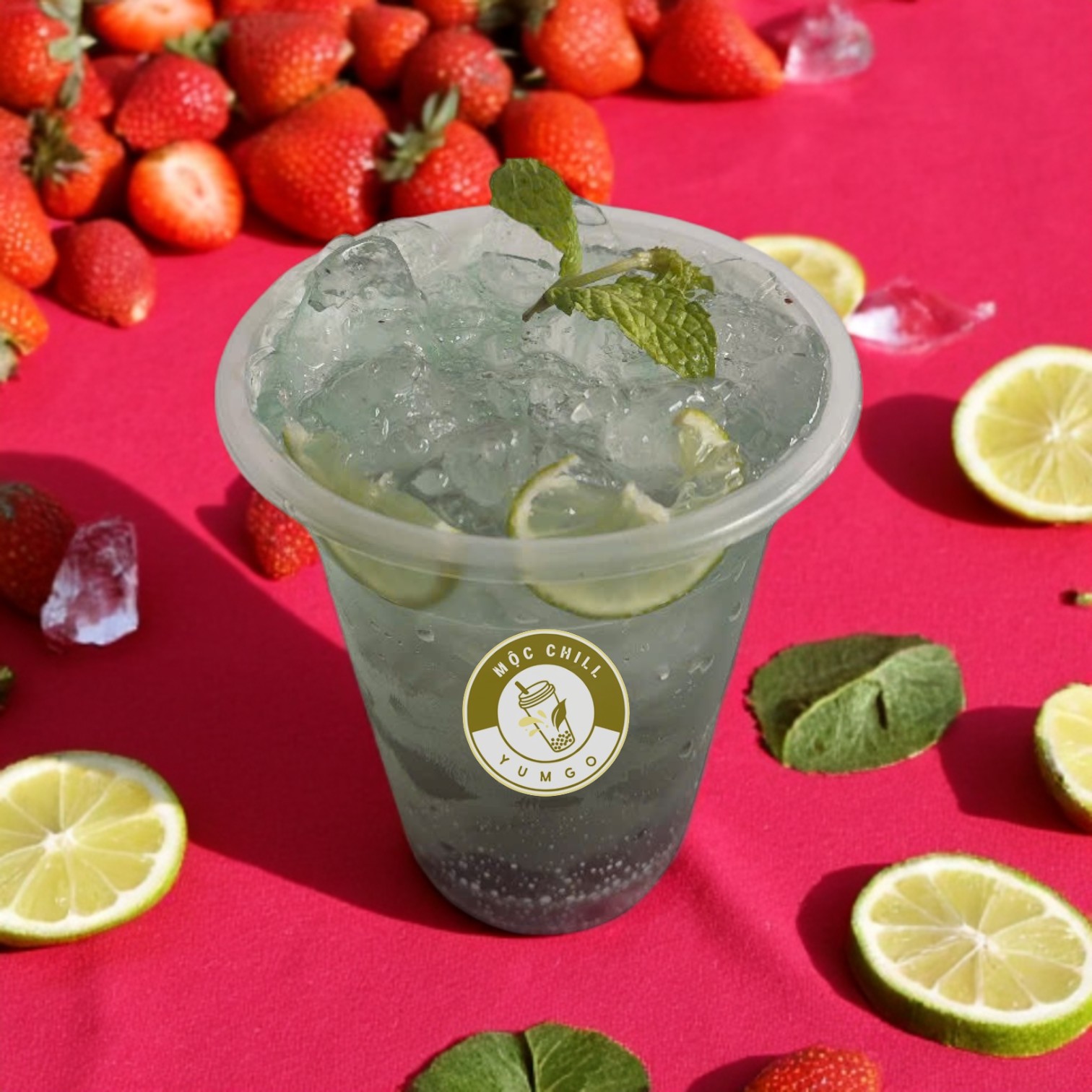 Soda Dâu Bạc Hà