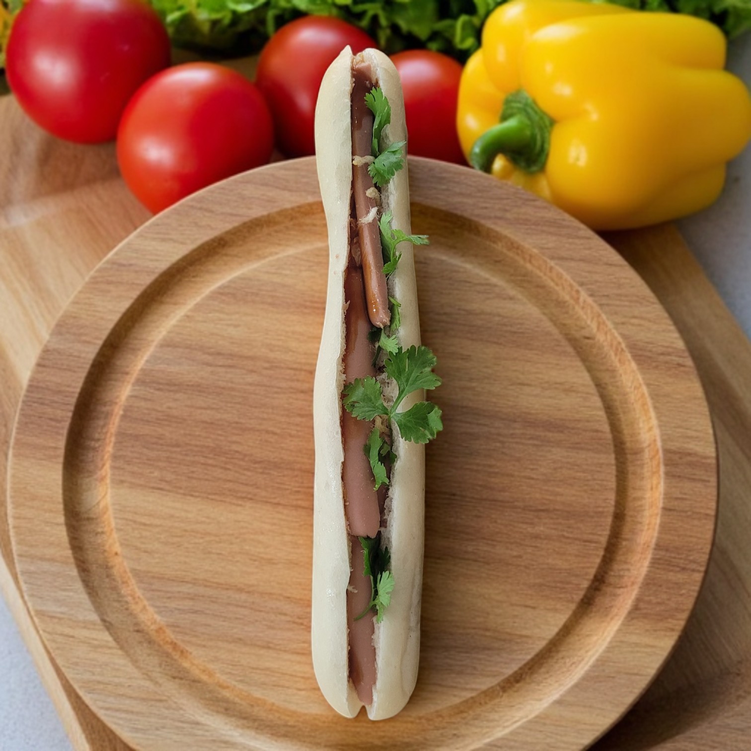 Bánh mì Que Pate Chà Bông Xúc Xích