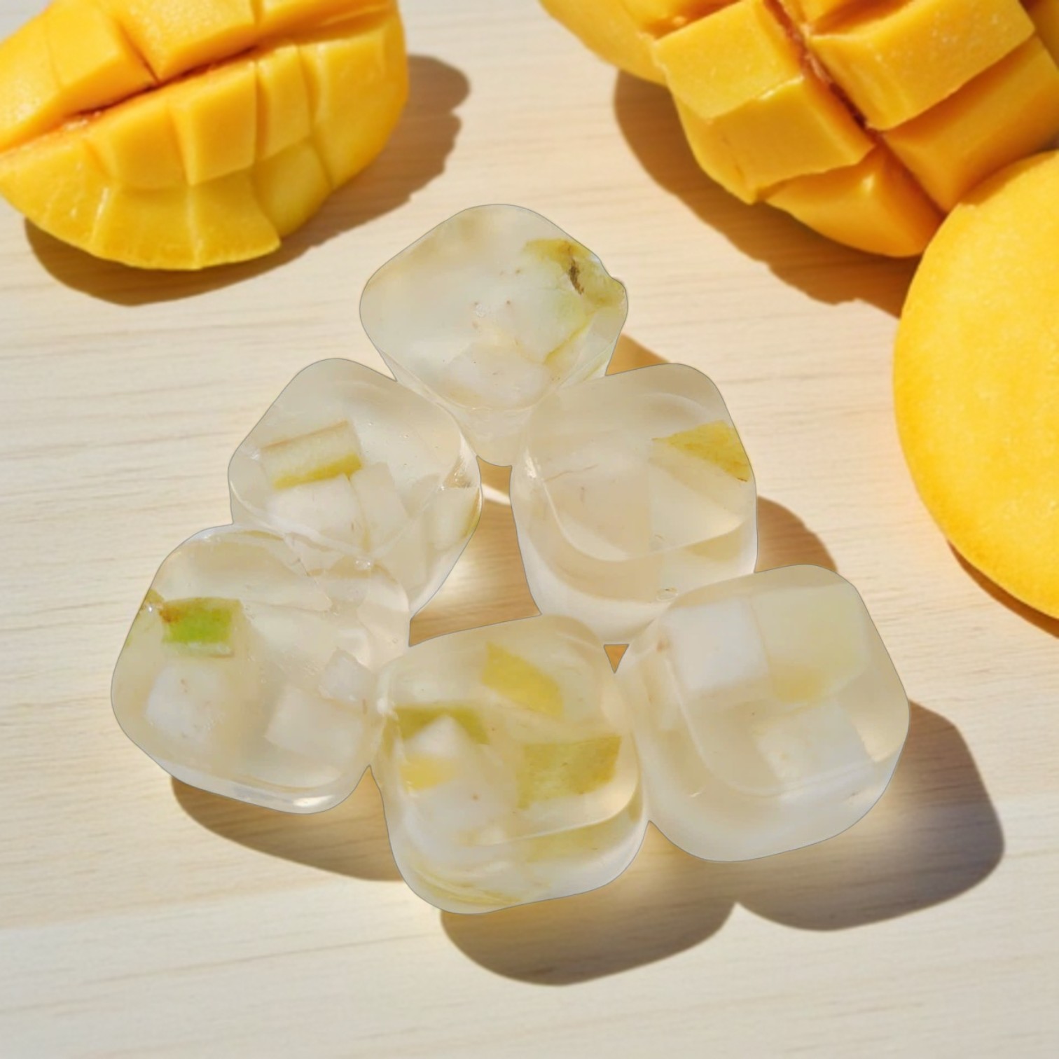 Thạch Xoài tươi hạt lựu (6 viên)