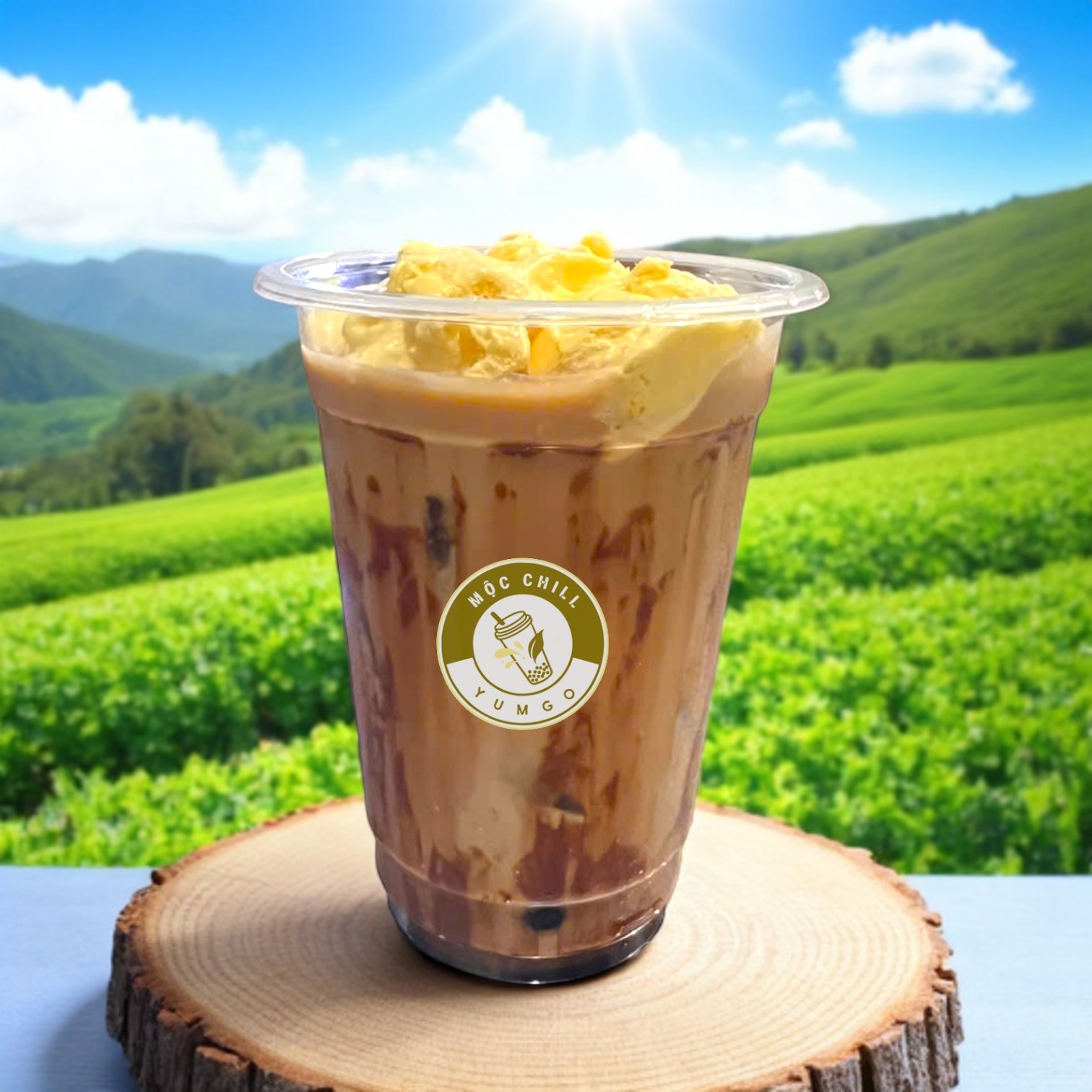 Trà sữa đường đen kem trứng trân châu