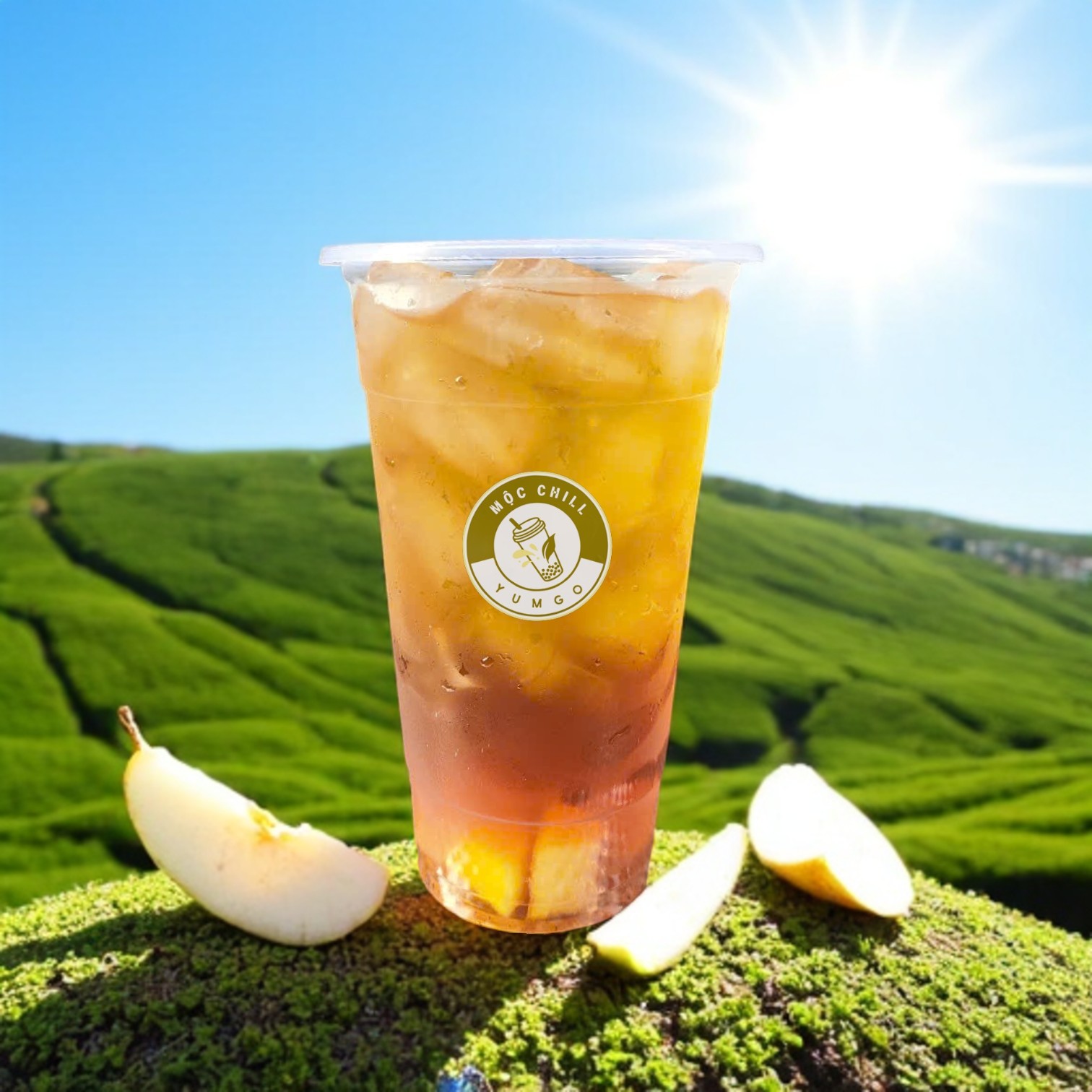 Trà Lê tươi mix Lê sấy