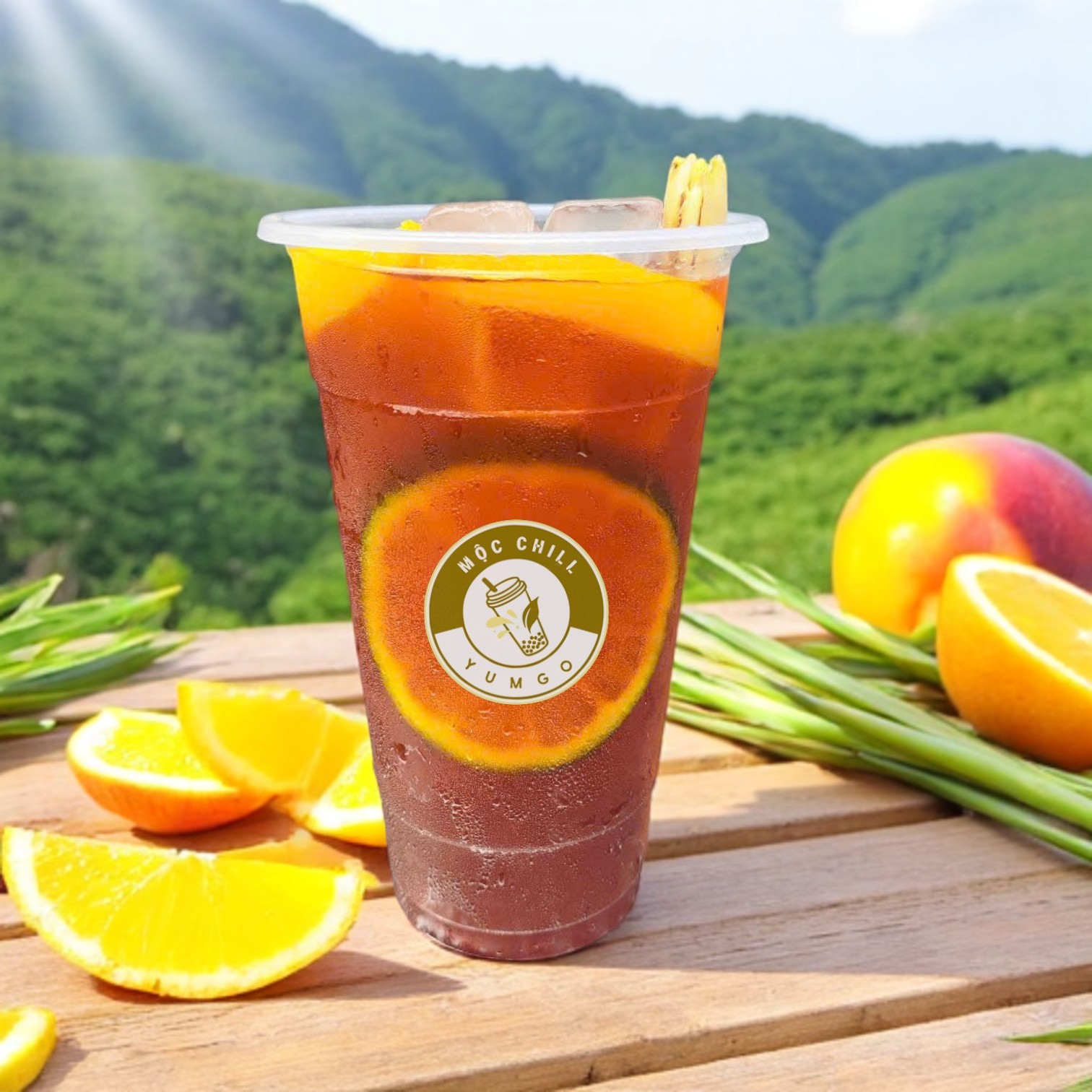 Trà Cam Đào Sả